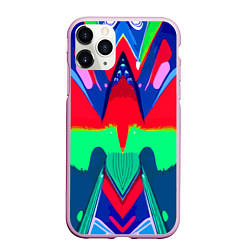 Чехол iPhone 11 Pro матовый Abstract mirror composition