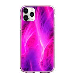 Чехол iPhone 11 Pro матовый Pink abstract texture, цвет: 3D-розовый