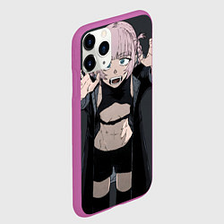 Чехол iPhone 11 Pro матовый Yofukashi no Uta Надзуна Нанакуса, цвет: 3D-фиолетовый — фото 2
