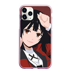 Чехол iPhone 11 Pro матовый Безумный Азарт Юмэко Джабами, цвет: 3D-розовый