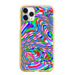 Чехол iPhone 11 Pro матовый Разноцветная пластика