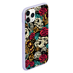 Чехол iPhone 11 Pro матовый A pattern for a hipster, цвет: 3D-светло-сиреневый — фото 2