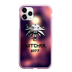 Чехол iPhone 11 Pro матовый Ведьмак 2077, цвет: 3D-розовый
