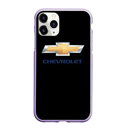 Чехол iPhone 11 Pro матовый Chevrolet sport auto, цвет: 3D-светло-сиреневый