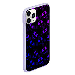 Чехол iPhone 11 Pro матовый Marshmello DJ, цвет: 3D-светло-сиреневый — фото 2