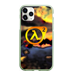 Чехол iPhone 11 Pro матовый Half-life maps, цвет: 3D-салатовый