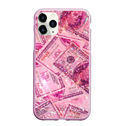 Чехол iPhone 11 Pro матовый Дорого богато, цвет: 3D-розовый