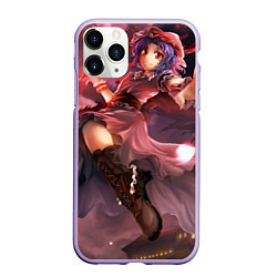 Чехол iPhone 11 Pro матовый Touhou Project Remilia, цвет: 3D-светло-сиреневый