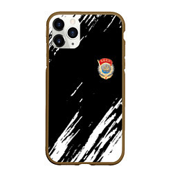 Чехол iPhone 11 Pro матовый Ссср спортивный стиль, цвет: 3D-коричневый
