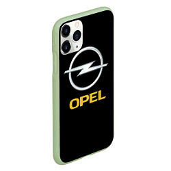 Чехол iPhone 11 Pro матовый Opel sport car, цвет: 3D-салатовый — фото 2