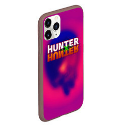 Чехол iPhone 11 Pro матовый Hunter х Hunter anime, цвет: 3D-коричневый — фото 2