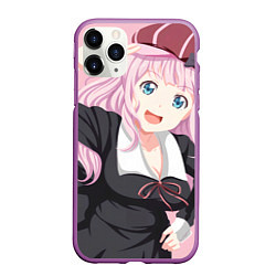 Чехол iPhone 11 Pro матовый Kaguya sama wa Kokurasetai Чика Фудживара, цвет: 3D-фиолетовый