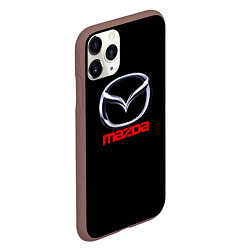 Чехол iPhone 11 Pro матовый Mazda japan motor, цвет: 3D-коричневый — фото 2