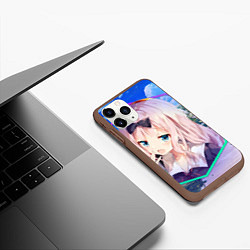 Чехол iPhone 11 Pro матовый Kaguya-sama wa Kokurasetai Чика Фудживара, цвет: 3D-коричневый — фото 2