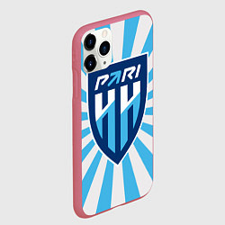 Чехол iPhone 11 Pro матовый Пари Нижний Новгород ФК, цвет: 3D-малиновый — фото 2