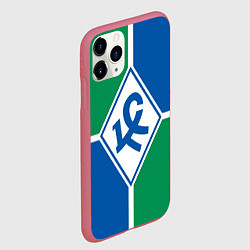 Чехол iPhone 11 Pro матовый Самарские крылья советов, цвет: 3D-малиновый — фото 2
