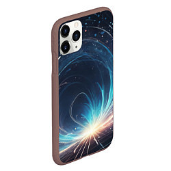 Чехол iPhone 11 Pro матовый Космический абстрактный узор - нейросеть, цвет: 3D-коричневый — фото 2