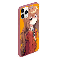 Чехол iPhone 11 Pro матовый Toradora Тайга Айсака, цвет: 3D-малиновый — фото 2