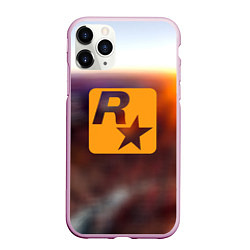 Чехол iPhone 11 Pro матовый Grand Theft Auto rockstar game, цвет: 3D-розовый