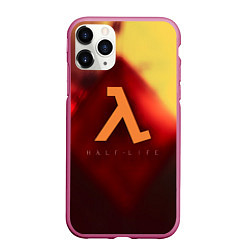 Чехол iPhone 11 Pro матовый Half life black mesa, цвет: 3D-малиновый