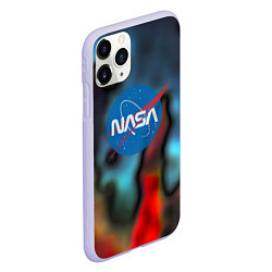 Чехол iPhone 11 Pro матовый Nasa space star collection, цвет: 3D-светло-сиреневый — фото 2