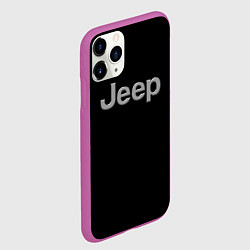 Чехол iPhone 11 Pro матовый Jeep silver, цвет: 3D-фиолетовый — фото 2
