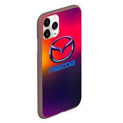Чехол iPhone 11 Pro матовый Mazda gradient, цвет: 3D-коричневый — фото 2