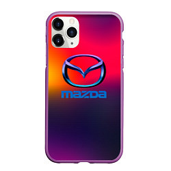 Чехол iPhone 11 Pro матовый Mazda gradient, цвет: 3D-фиолетовый