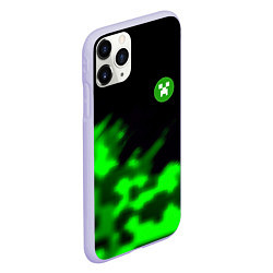 Чехол iPhone 11 Pro матовый Creeper steel, цвет: 3D-светло-сиреневый — фото 2