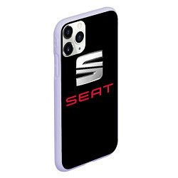 Чехол iPhone 11 Pro матовый Seat auto, цвет: 3D-светло-сиреневый — фото 2