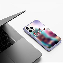 Чехол iPhone 11 Pro матовый Kimitachi wa Dou Ikiru ka, цвет: 3D-светло-сиреневый — фото 2