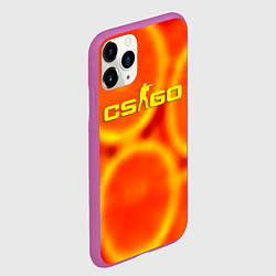 Чехол iPhone 11 Pro матовый Counter Strike апельсин, цвет: 3D-фиолетовый — фото 2