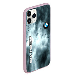 Чехол iPhone 11 Pro матовый Bmw смок текстура, цвет: 3D-розовый — фото 2