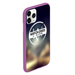 Чехол iPhone 11 Pro матовый Watch Dogs легион, цвет: 3D-фиолетовый — фото 2