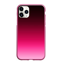 Чехол iPhone 11 Pro матовый Розово-малиновый градиент, цвет: 3D-малиновый