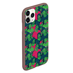 Чехол iPhone 11 Pro матовый Зомби - день мёртвых, цвет: 3D-коричневый — фото 2