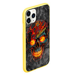 Чехол iPhone 11 Pro матовый Epic Halloween, цвет: 3D-желтый — фото 2