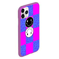 Чехол iPhone 11 Pro матовый Smile chaos, цвет: 3D-фиолетовый — фото 2
