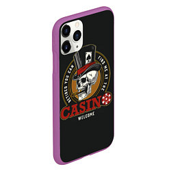 Чехол iPhone 11 Pro матовый Casino, цвет: 3D-фиолетовый — фото 2