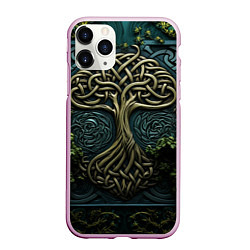 Чехол iPhone 11 Pro матовый Дерево друидов, цвет: 3D-розовый