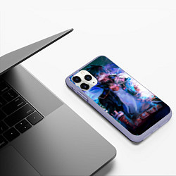 Чехол iPhone 11 Pro матовый Моя геройская академия Тойя Тодороки, цвет: 3D-светло-сиреневый — фото 2
