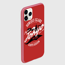 Чехол iPhone 11 Pro матовый Токио - Япония, цвет: 3D-малиновый — фото 2