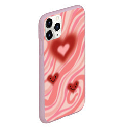 Чехол iPhone 11 Pro матовый Моя странная любовь, цвет: 3D-розовый — фото 2