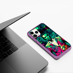 Чехол iPhone 11 Pro матовый Че Гевара в современном стиле, цвет: 3D-фиолетовый — фото 2