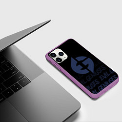Чехол iPhone 11 Pro матовый Evil geniuses style, цвет: 3D-фиолетовый — фото 2