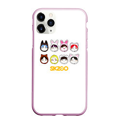 Чехол iPhone 11 Pro матовый Skzoo все вместе, цвет: 3D-розовый