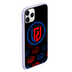Чехол iPhone 11 Pro матовый LGD style, цвет: 3D-светло-сиреневый — фото 2