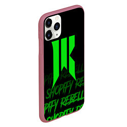 Чехол iPhone 11 Pro матовый Shopify Rebellion, цвет: 3D-малиновый — фото 2