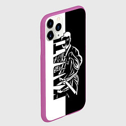Чехол iPhone 11 Pro матовый Karate, цвет: 3D-фиолетовый — фото 2