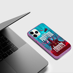 Чехол iPhone 11 Pro матовый Cyberpunk 2077 Phantom Liberty, цвет: 3D-фиолетовый — фото 2
